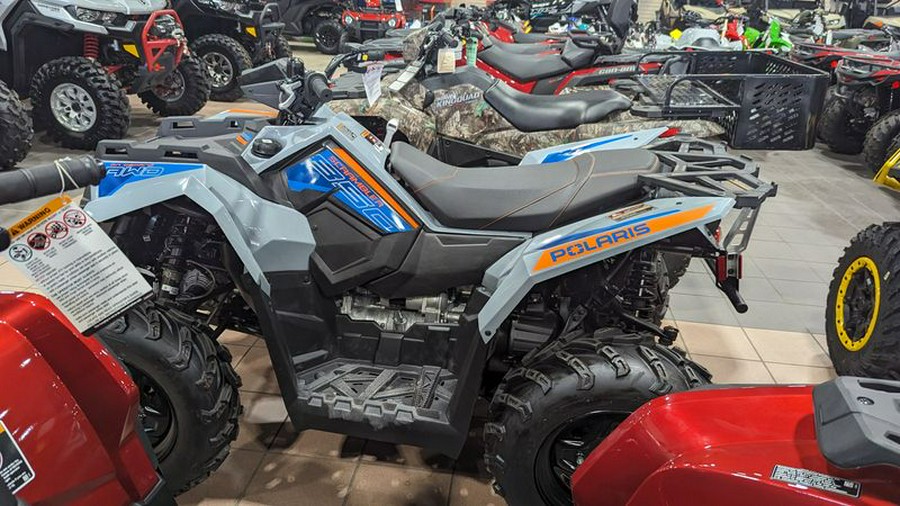 New 2024 POLARIS SCRAMBLER 850 STORM GRAY AND RADAR BLUE