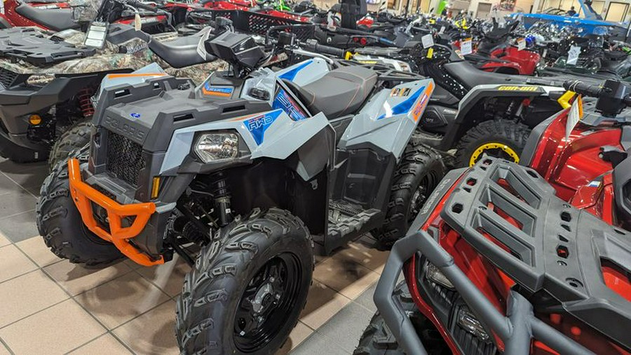 New 2024 POLARIS SCRAMBLER 850 STORM GRAY AND RADAR BLUE