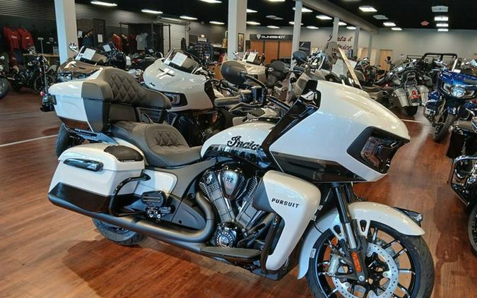 2026 Indian Pursuit Dark Horse 112 Ghost White Metallic with Black Metallic