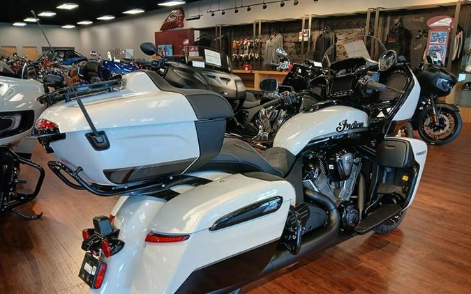 2026 Indian Pursuit Dark Horse 112 Ghost White Metallic with Black Metallic