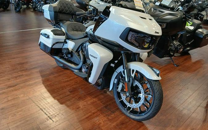 2026 Indian Pursuit Dark Horse 112 Ghost White Metallic with Black Metallic