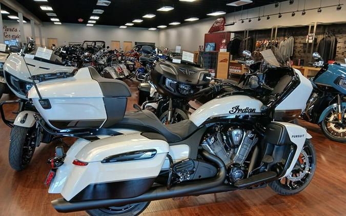 2026 Indian Pursuit Dark Horse 112 Ghost White Metallic with Black Metallic