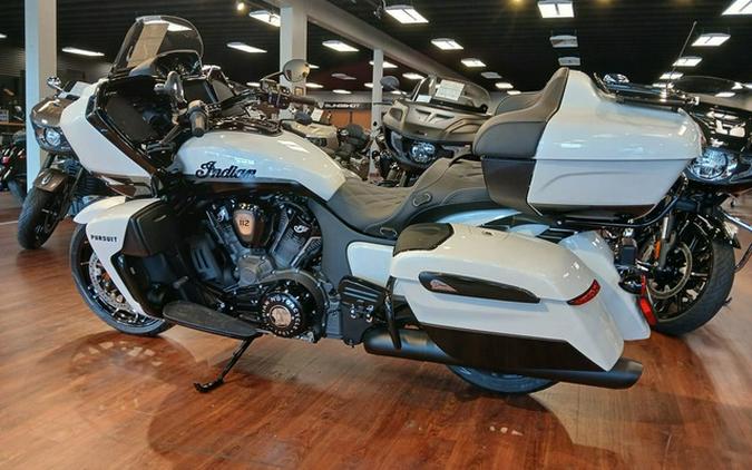 2026 Indian Pursuit Dark Horse 112 Ghost White Metallic with Black Metallic
