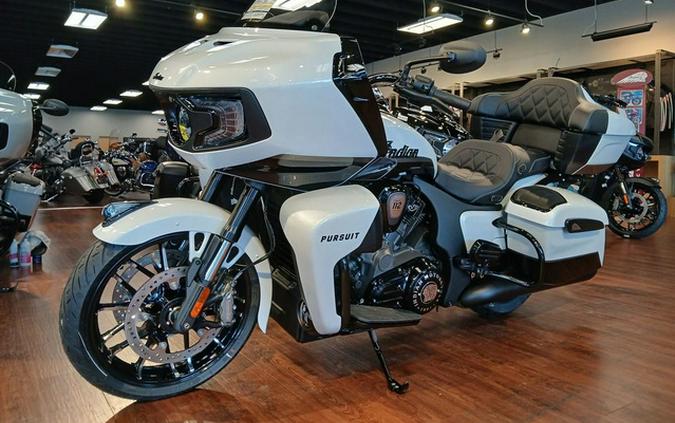 2026 Indian Pursuit Dark Horse 112 Ghost White Metallic with Black Metallic