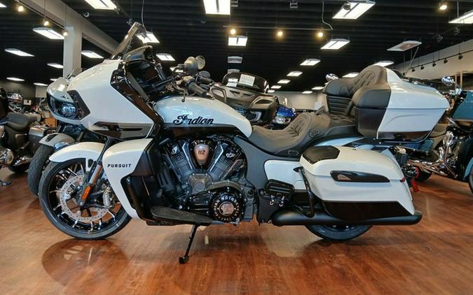2026 Indian Pursuit Dark Horse 112 Ghost White Metallic with Black Metallic