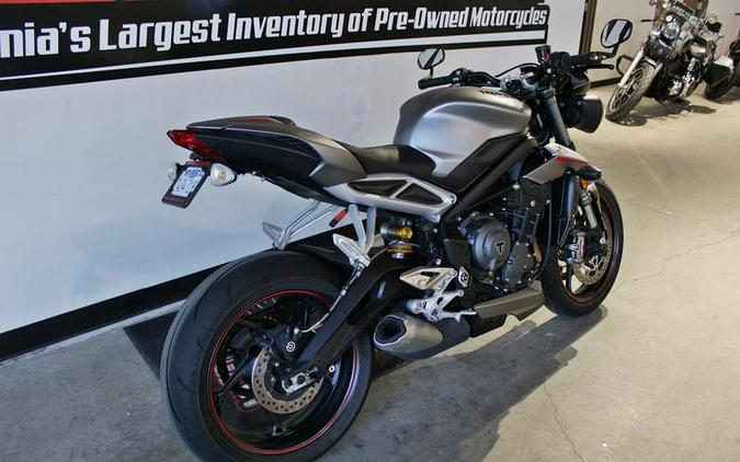 2018 Triumph Street Triple RS Matt Silver Ice