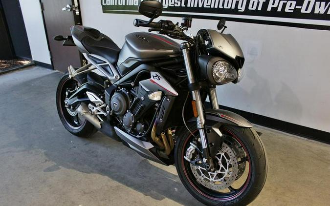 2018 Triumph Street Triple RS Matt Silver Ice