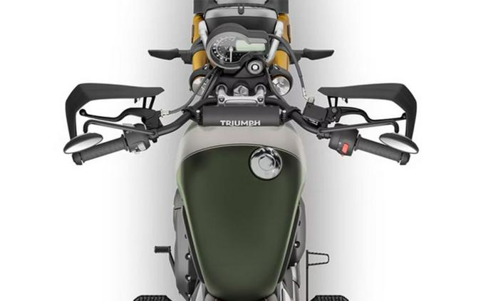 2024 Triumph Scrambler 400 X Matte Khaki Green / Fusion White