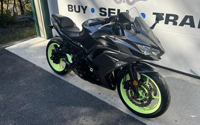 2021 Kawasaki Ninja® 650 ABS Metallic Graphite Gray/Metallic Spark Black