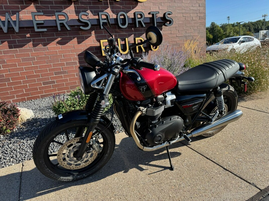 2024 Triumph Speed Twin 900 Stealth Edition - Sapphire Green/ Silver Green