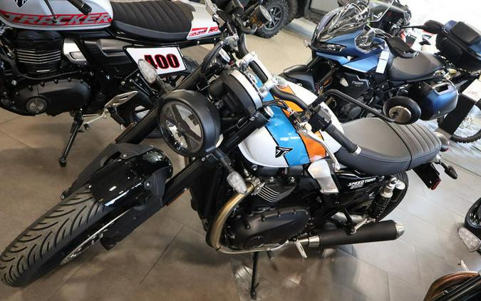 2026 Triumph Speed Twin 900 Pure White/Maui Blue/Tangerine Orange