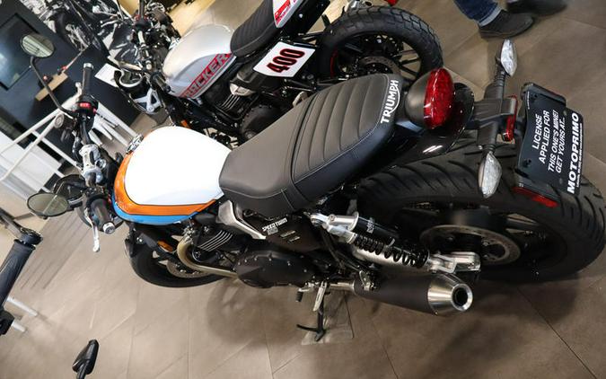2026 Triumph Speed Twin 900 Pure White/Maui Blue/Tangerine Orange