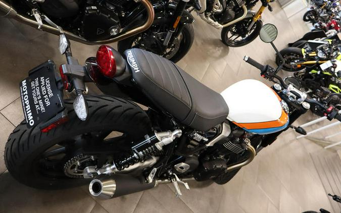 2026 Triumph Speed Twin 900 Pure White/Maui Blue/Tangerine Orange