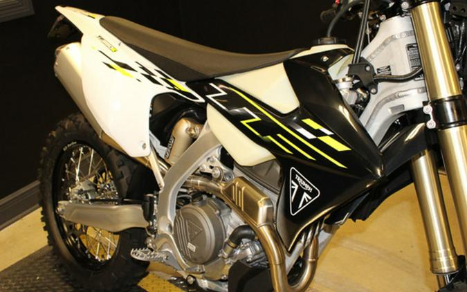 2026 Triumph TF 250-E Jet Black/Pure White 250-E