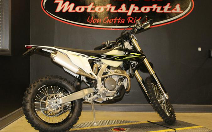 2026 Triumph TF 250-E Jet Black/Pure White 250-E