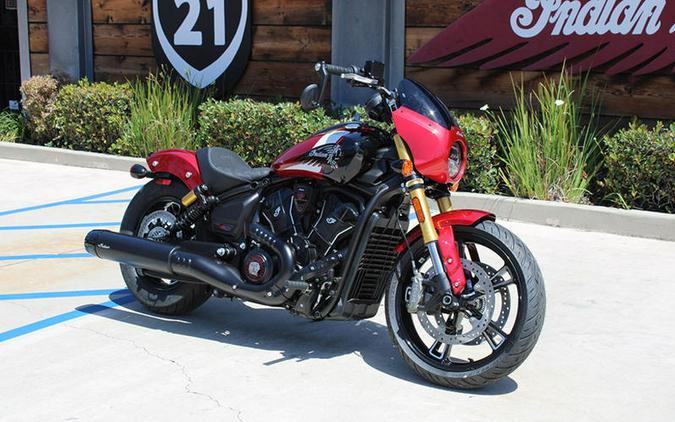 2025 Indian Motorcycle® 101 Scout® Sunset Red Metallic with Graphics