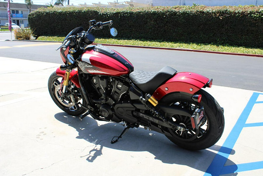 2025 Indian Motorcycle® 101 Scout® Sunset Red Metallic with Graphics