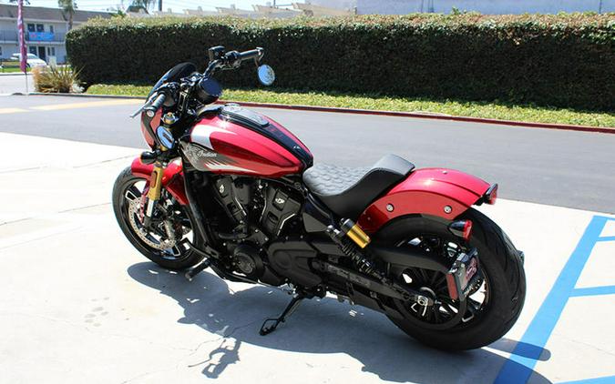 2025 Indian Motorcycle® 101 Scout® Sunset Red Metallic with Graphics