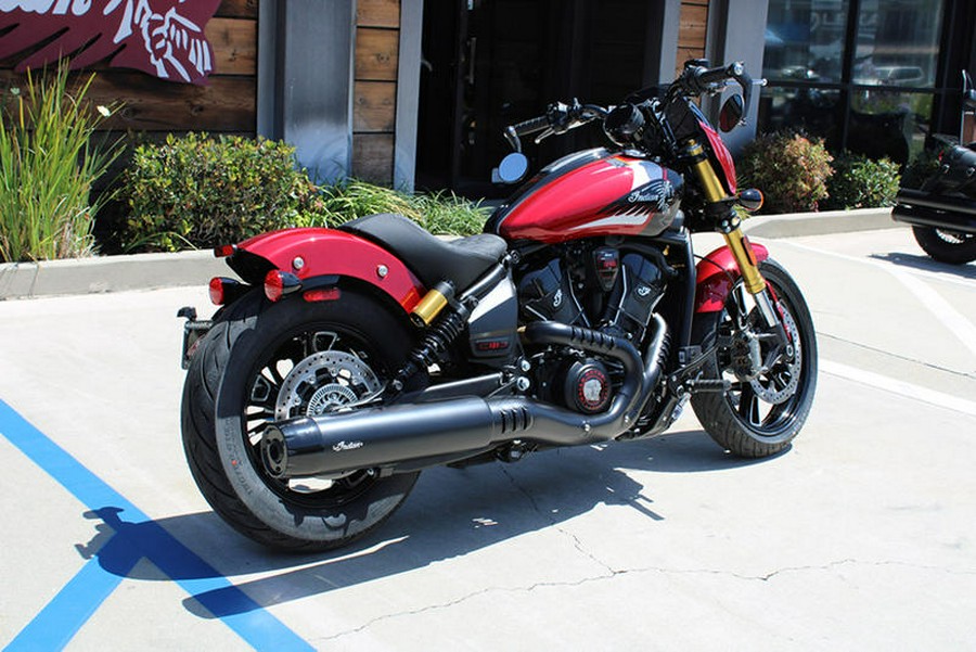 2025 Indian Motorcycle® 101 Scout® Sunset Red Metallic with Graphics