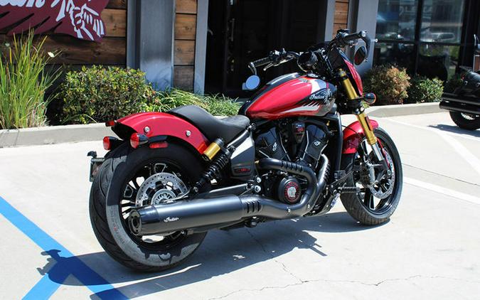 2025 Indian Motorcycle® 101 Scout® Sunset Red Metallic with Graphics