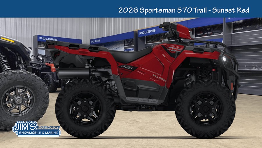2026 Polaris Sportsman® 570 Trail - Sunset Red
