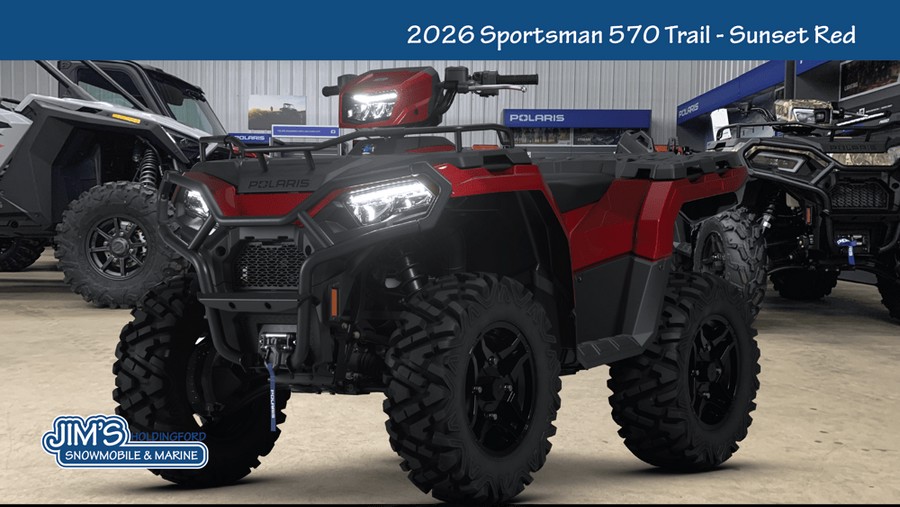 2026 Polaris Sportsman® 570 Trail - Sunset Red