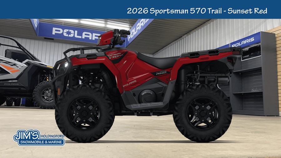 2026 Polaris Sportsman® 570 Trail - Sunset Red
