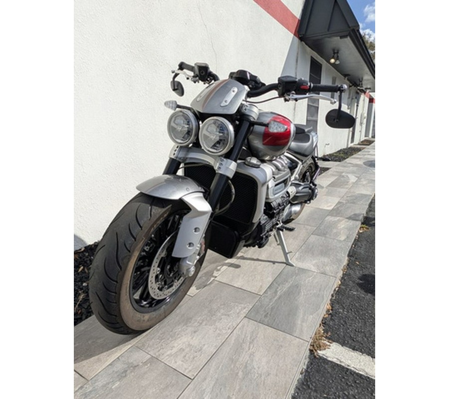 2022 Triumph Rocket 3 R Silver Ice Cranberry Red