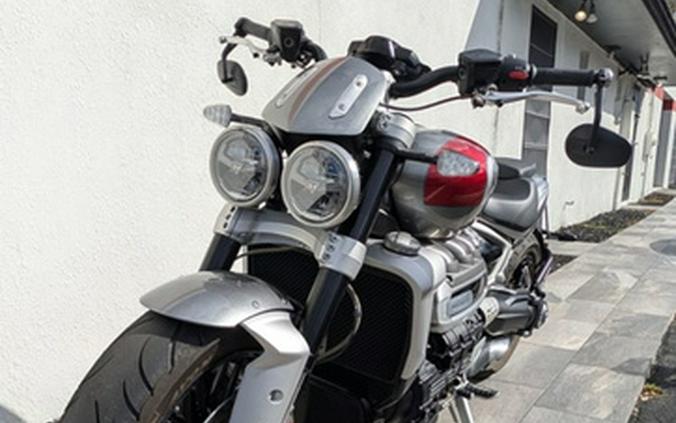 2022 Triumph Rocket 3 R Silver Ice Cranberry Red