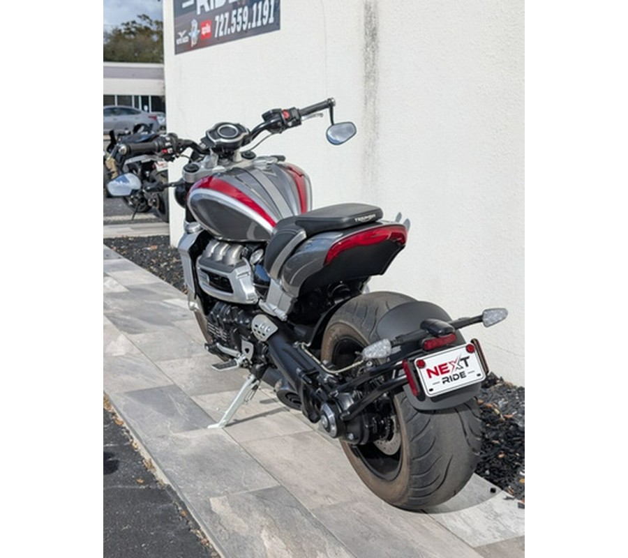 2022 Triumph Rocket 3 R Silver Ice Cranberry Red