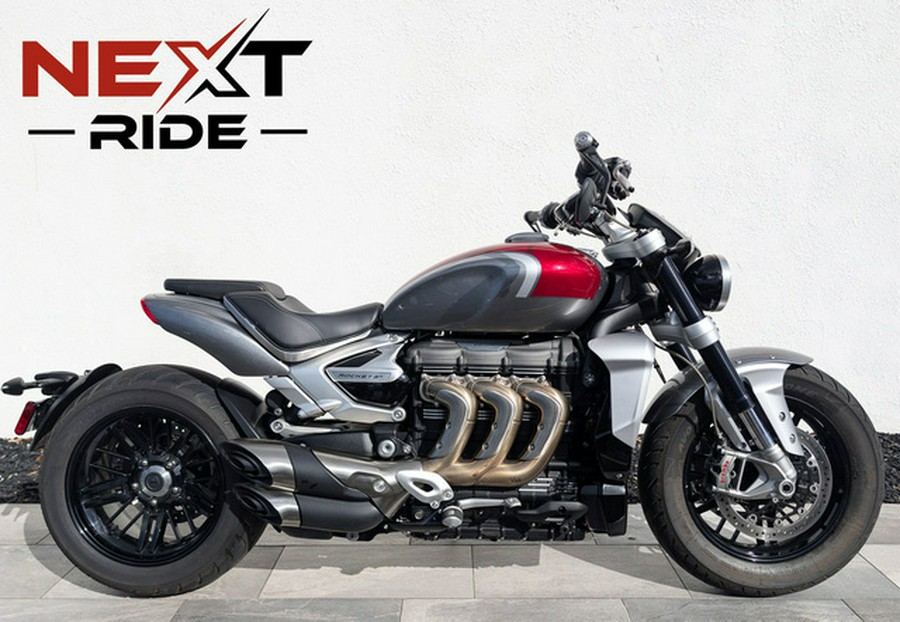 2022 Triumph Rocket 3 R Silver Ice Cranberry Red