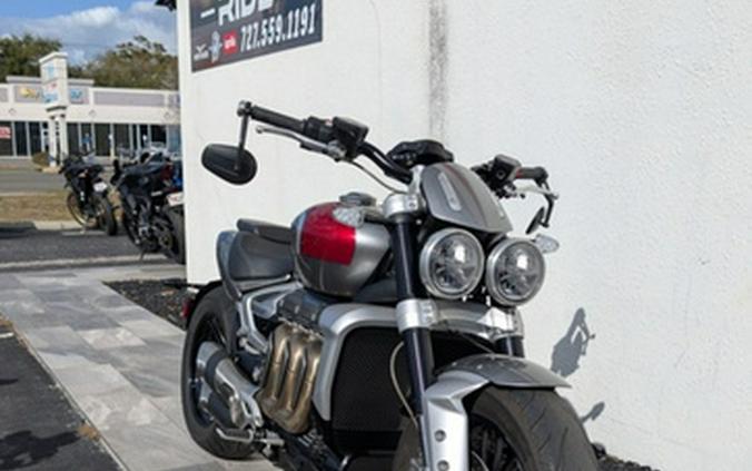 2022 Triumph Rocket 3 R Silver Ice Cranberry Red