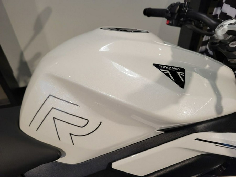 2024 Triumph Street Triple 765 R Crystal White REET TRIPLE R