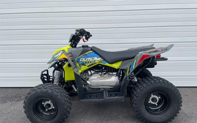 2023 Polaris Industries Outlaw 110 EFI Avalanche Gray/Lime Squeeze