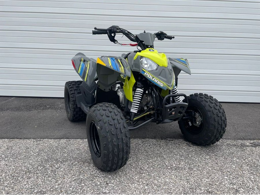 2023 Polaris Industries Outlaw 110 EFI Avalanche Gray/Lime Squeeze