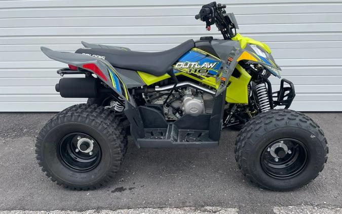 2023 Polaris Industries Outlaw 110 EFI Avalanche Gray/Lime Squeeze