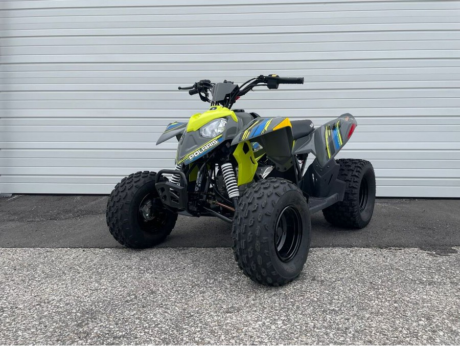 2023 Polaris Industries Outlaw 110 EFI Avalanche Gray/Lime Squeeze