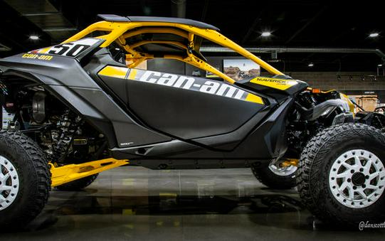 2024 Can-Am® Maverick R X RS with Smart-Shox Carbon Black & Neo Yellow