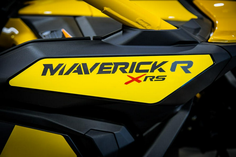 2024 Can-Am® Maverick R X RS with Smart-Shox Carbon Black & Neo Yellow