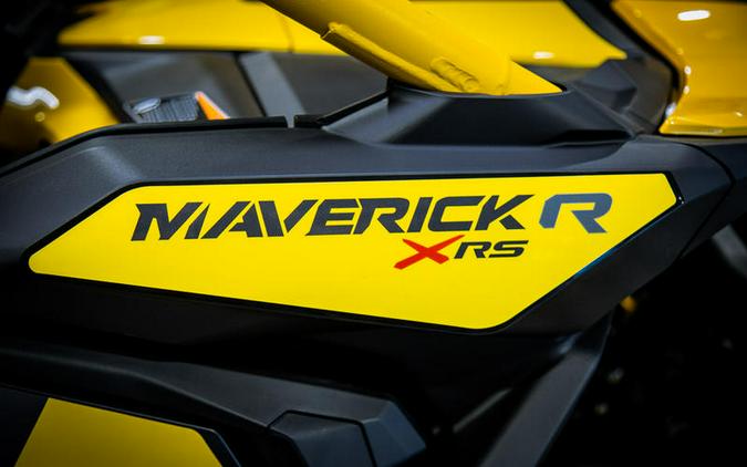 2024 Can-Am® Maverick R X RS with Smart-Shox Carbon Black & Neo Yellow