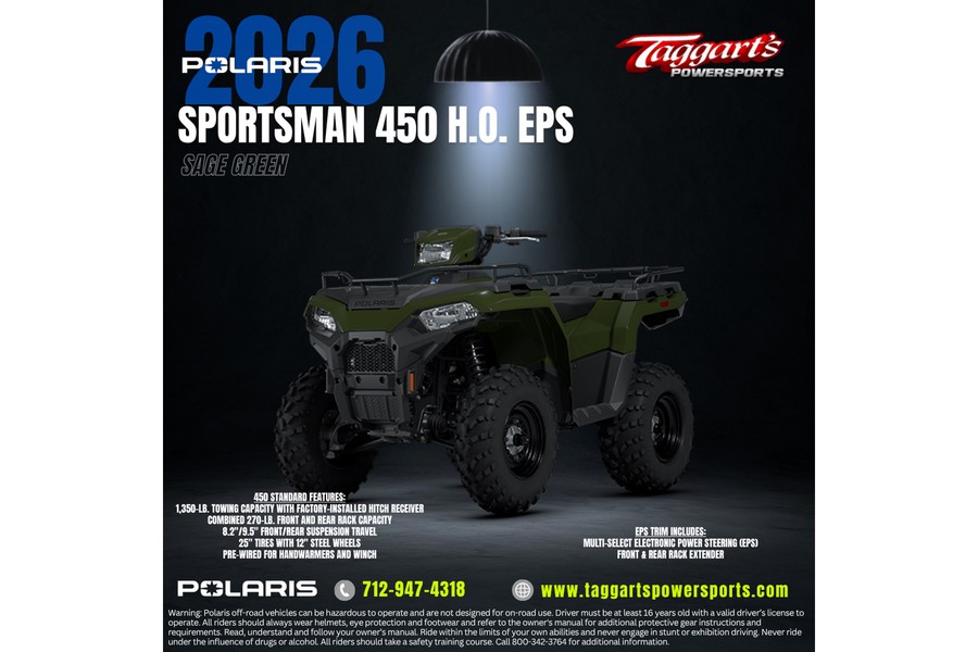2026 Polaris Sportsman® 450 H.O. EPS