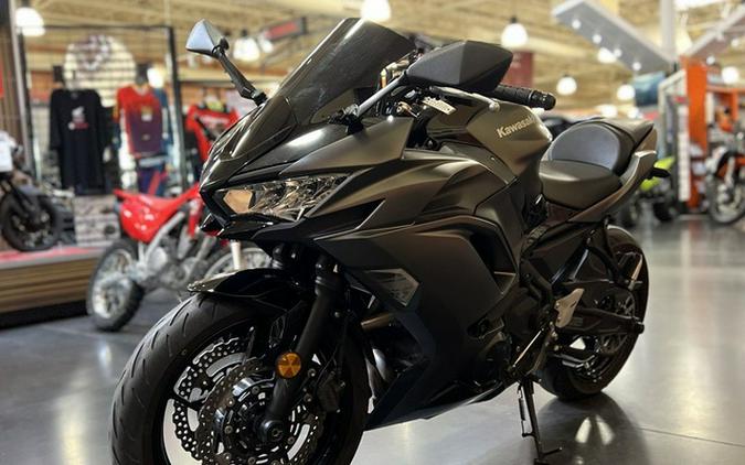 2024 Kawasaki Ninja 650 Metallic Matte Dark Gray/Metallic Spark Black Metallic Matte Graphenesteel GrayEbony