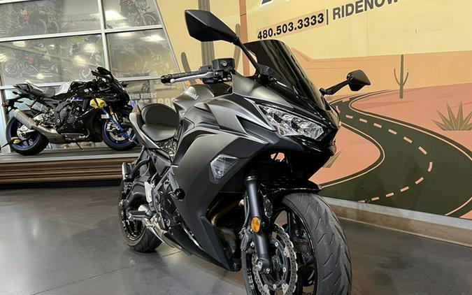 2024 Kawasaki Ninja 650 Metallic Matte Dark Gray/Metallic Spark Black Metallic Matte Graphenesteel GrayEbony