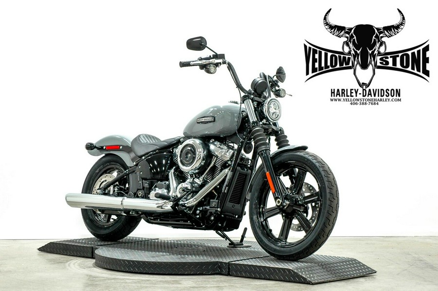 2026 Harley-Davidson® Street Bob® Dark Billiard Gray Black Solo Cast Wheels
