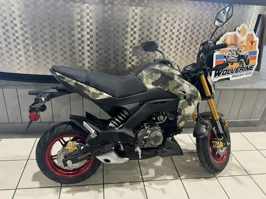 2025 Kawasaki Z125 PRO Cypher Camo Beige