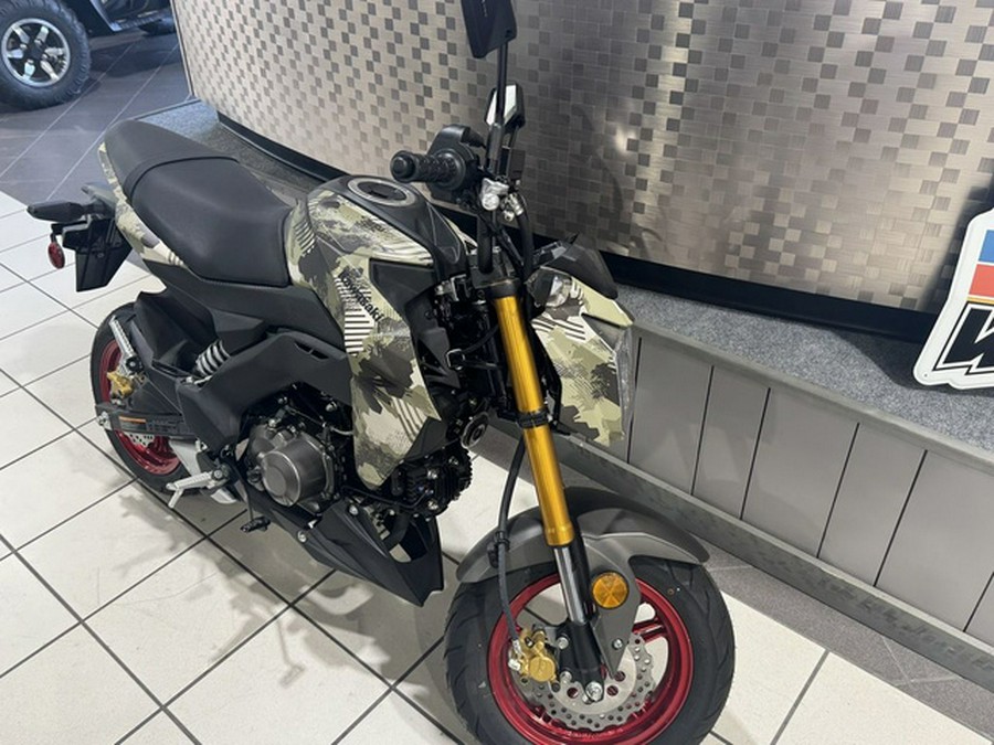 2025 Kawasaki Z125 PRO Cypher Camo Beige