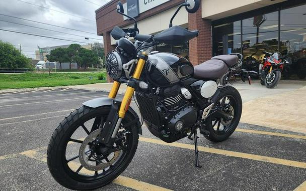 2024 Triumph Scrambler 400 X Phantom Black / Silver Ice