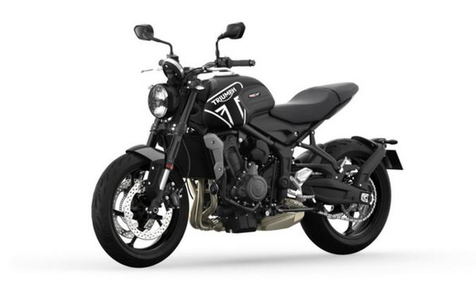 2023 Triumph Trident 660 Matte Jet Black Matte Silver Ice