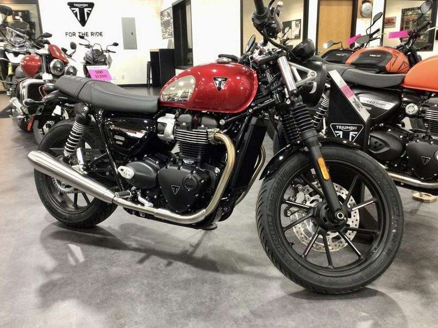 2023 Triumph Speed Twin 900 Chrome Edition Red Hopper