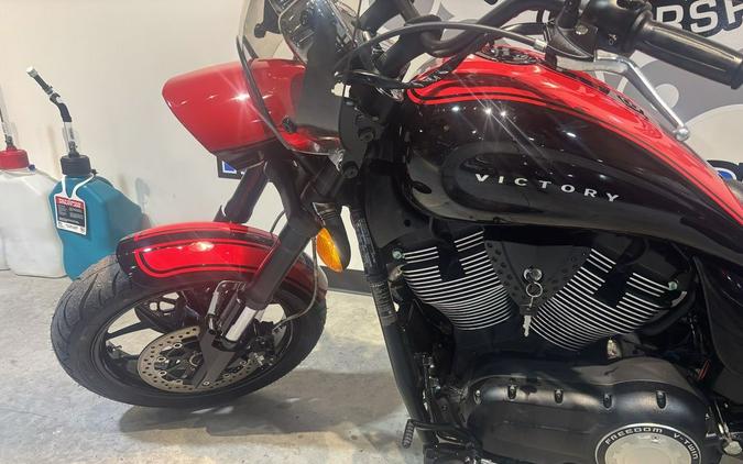 2016 Victory Motorcycles® Hammer® S Black w/Red Racing Stripes